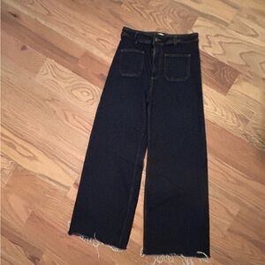 Zara jeans - worn once. Size 8. Dark denim.